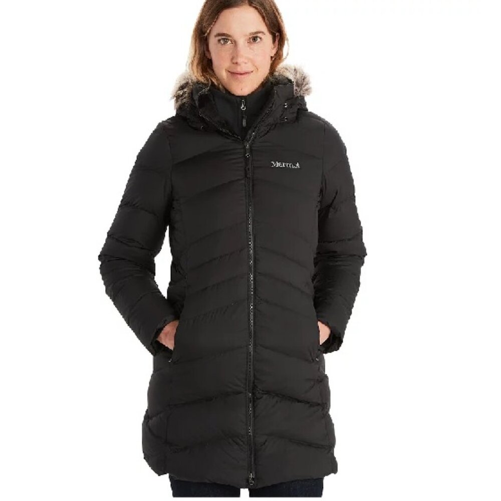 Marmot Women's 700 Fill Down Montreal Coat Black Size M